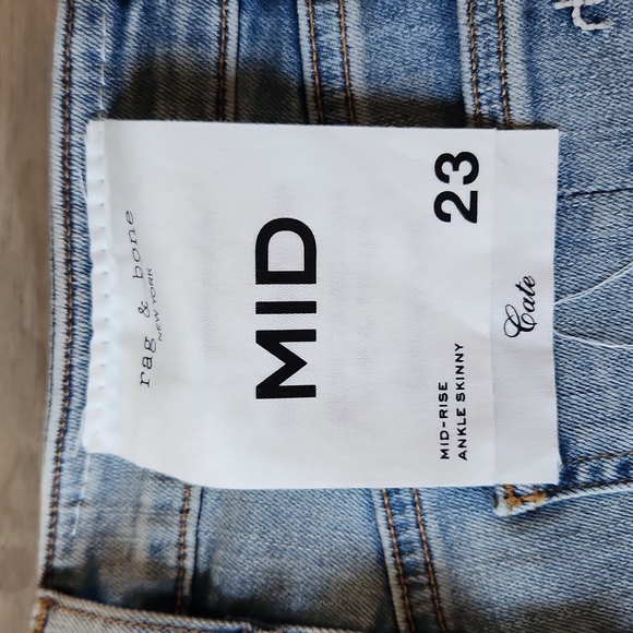 Rag & Bone Mid-rise skinny jeans size 23 NWT - Picture 4 of 6